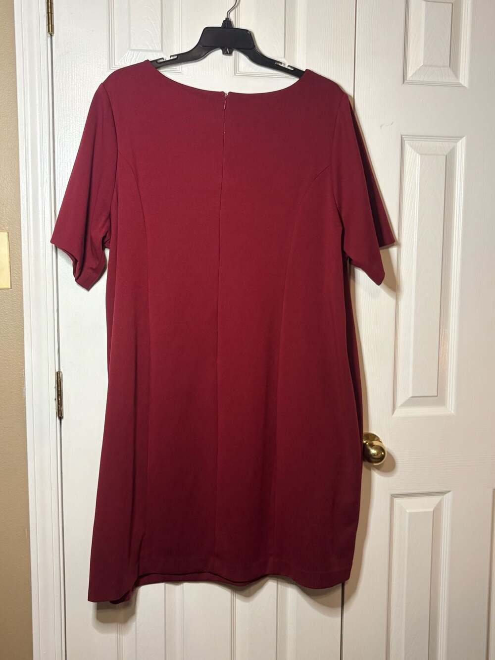Alfani Plus Size 28W Red Short Sleeve Sheath Dress - Picture 8 of 8